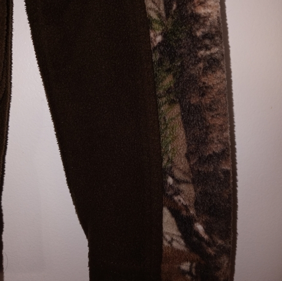 Magellan outdoors boy's full zip brown camouflage fleece jacket w pockets Small - Picture 5 of 9